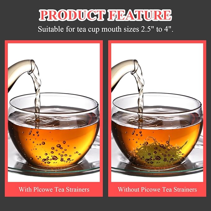 Bonsicoky 4 Pack Tea Strainer Bowl, Stainless Steel Loose Leaf Tea Filter - Image 4