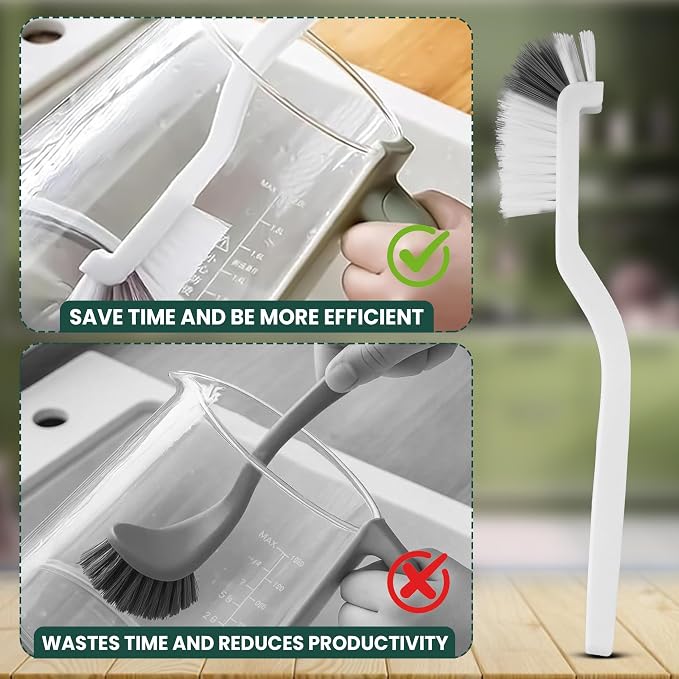 8 Pcs Crevice Cleaning Brush Set – Hard Bristle Cleaning Tools - Image 3