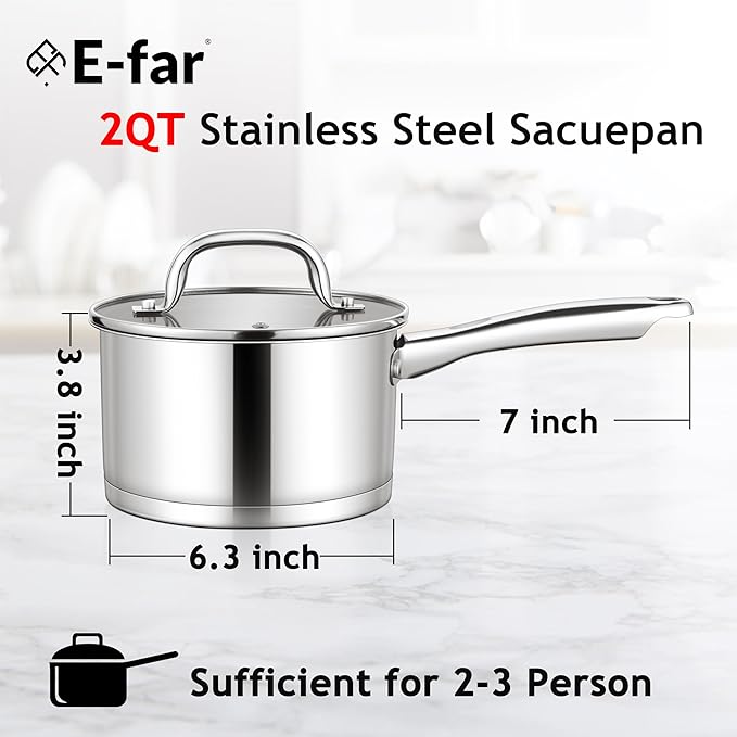 E-far Stainless Steel Saucepan - Image 2