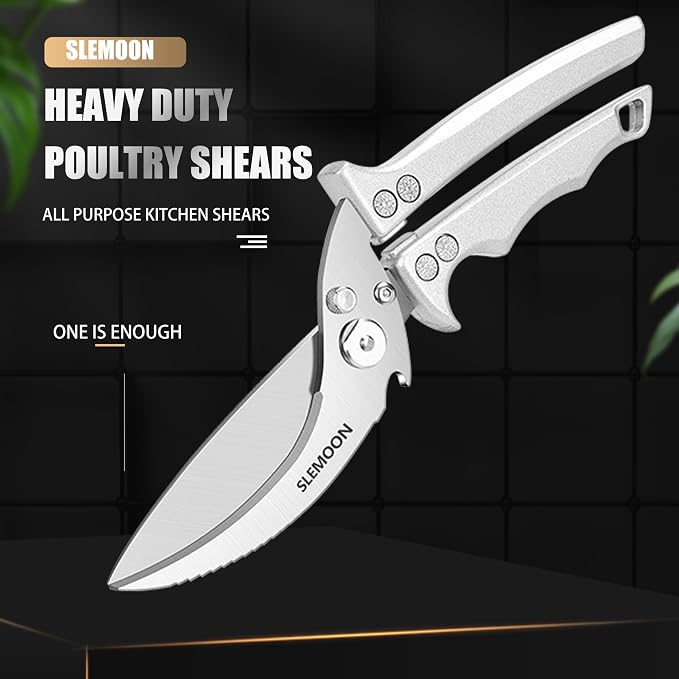 Heavy Duty Poultry Shears Meat Cutting Dishwasher Safe and Food Stainless - Image 2