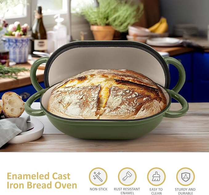 Dutch Oven for Bread Baking – Premium Cast Iron Pot - Image 3