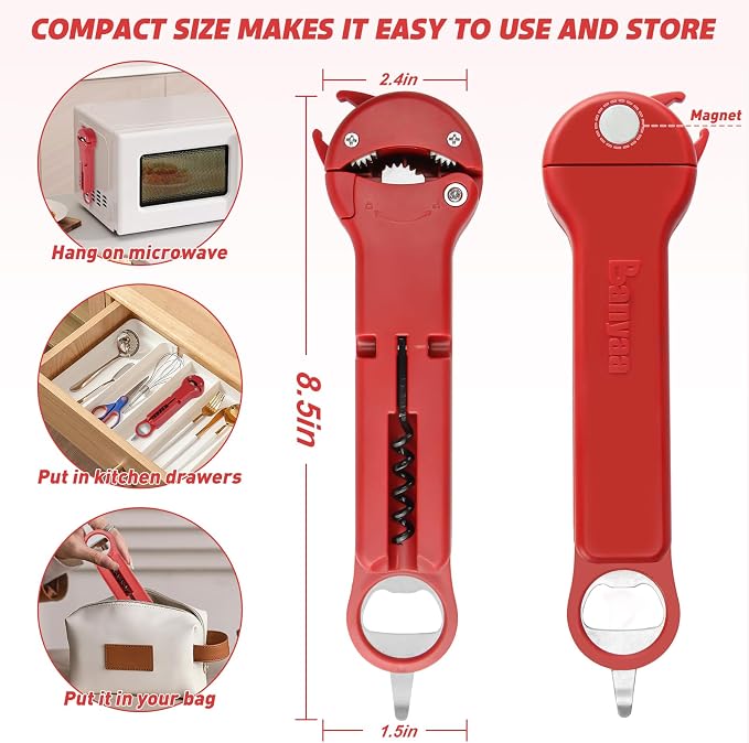 7 in 1 Jar Opener Bottle Opener and Wine Opener - Image 5