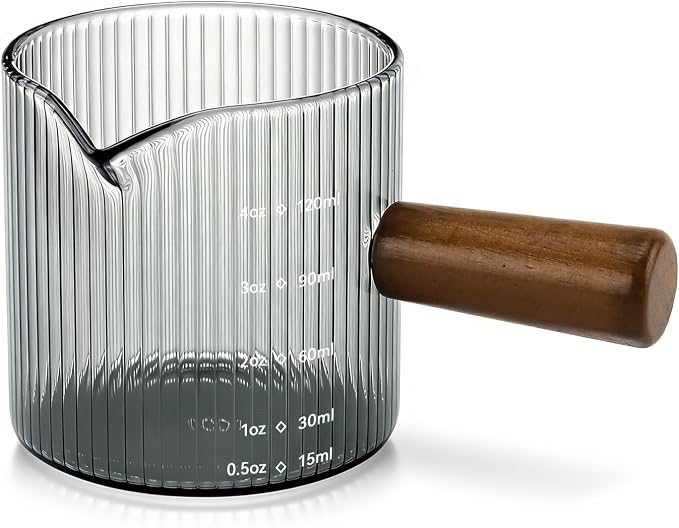 Espresso Measuring Cup 4 Oz, Espresso Glass Cups by Unknown