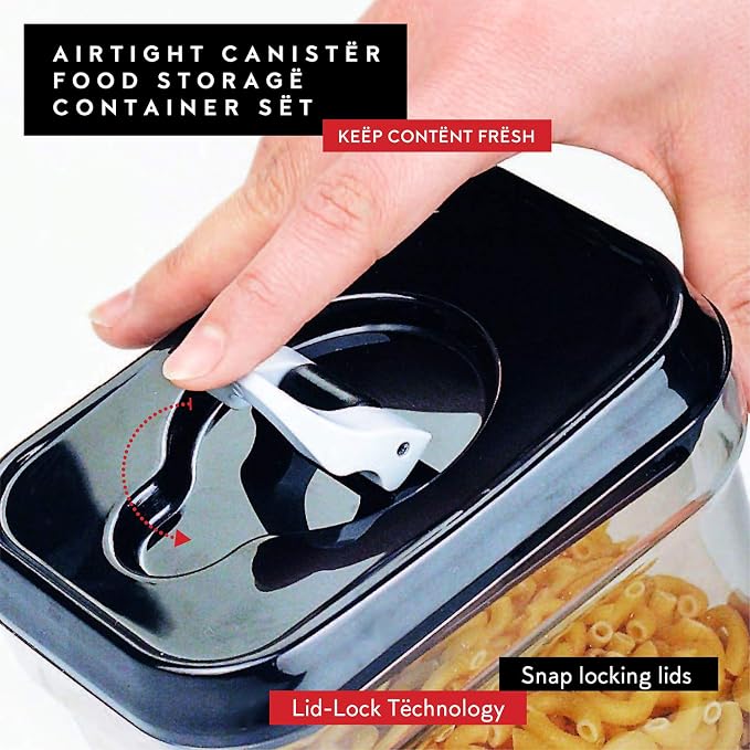 DWËLLZA KITCHEN Set of 6 Mini Airtight Food Storage Containers - Image 5