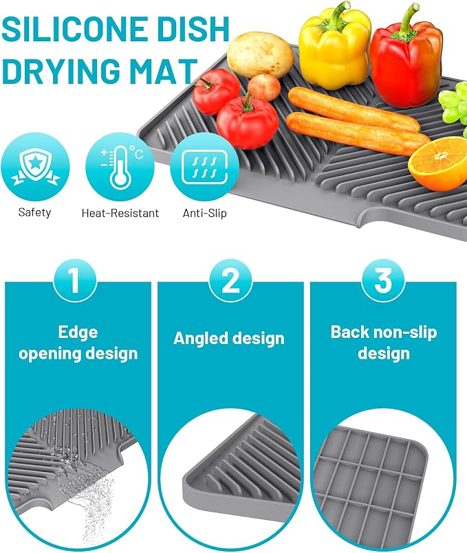 Dish Drying Mat Kitchen Counter - Image 2