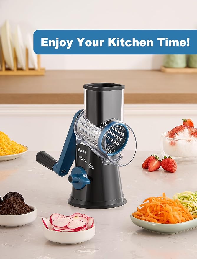 Geedel Rotary Cheese Grater Cheese Shredder - Image 8