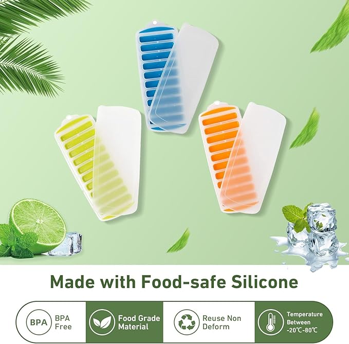 Water Bottle Silicone Ice Cube Tray by Lily's Home - Image 3