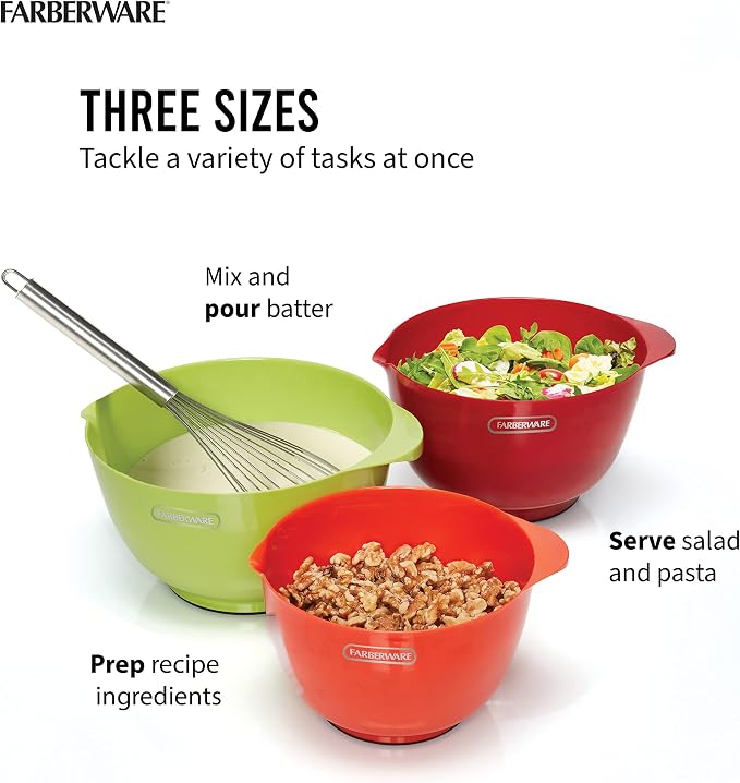 Farberware - 5216128 Farberware Professional Plastic Mixing Bowls - Image 2