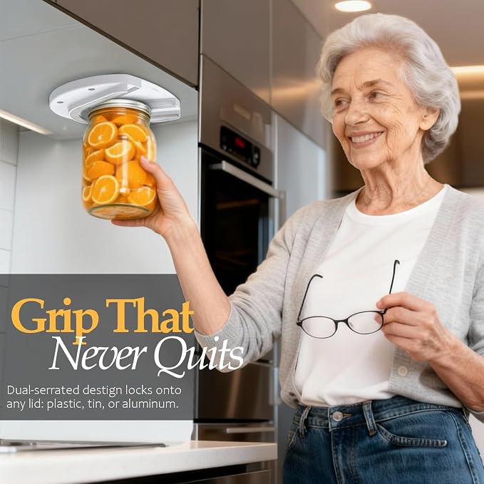 Mount-on Cabinet Jar Opener for Weak Hands, Seniors - Image 4