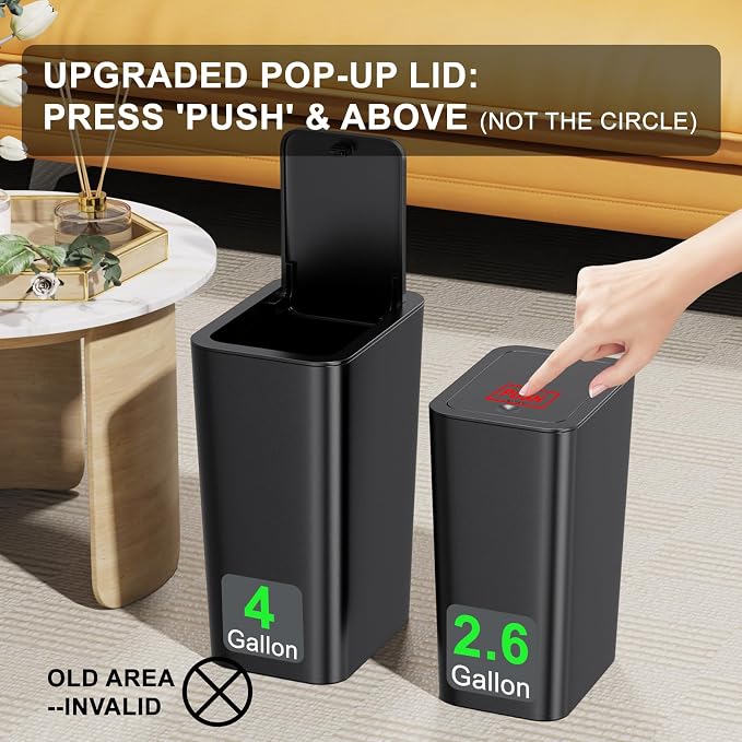 N. NETDOT 3 Pack Small Trash Can - Image 4