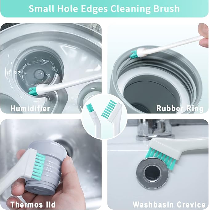 Lumkew Small Cleaning Brush Tight Spaces, Tiny Cleaning Brush Mini Parts - Image 3