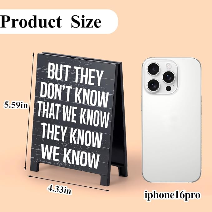 But They Don't Know That We Know Friends-Inspired Sign TV Show Home Room Decor - Image 2