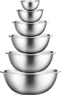 FineDine Stainless Steel Mixing Bowls Set, Dishwasher Safe, 6 Piece Metal by FINEDINE