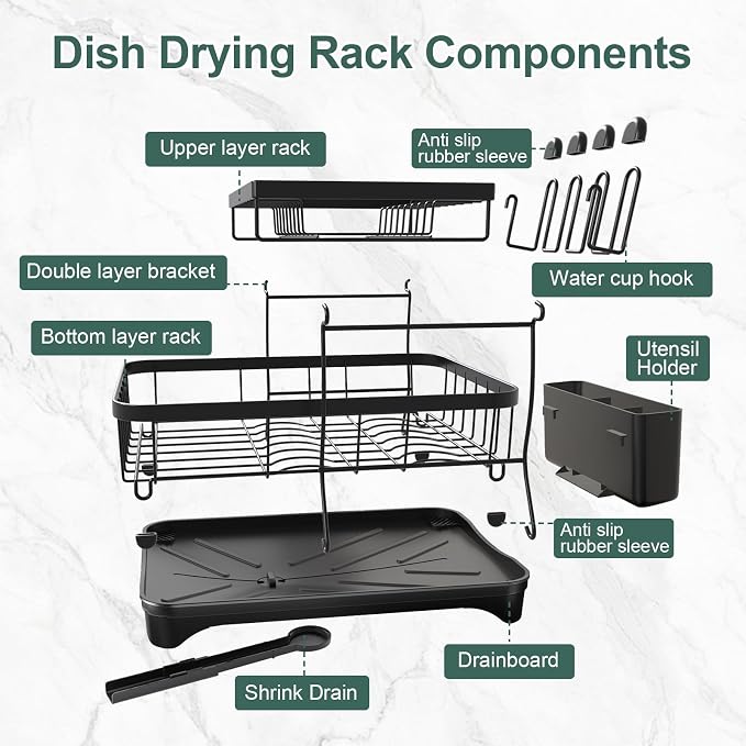 LIYI Dish Drying Rack, Large Dish Rack - Image 7
