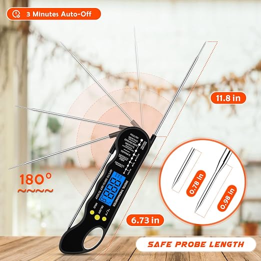 Instant Read Meat Thermometer, Fast and Accurate Digital Food Thermometer - Image 5