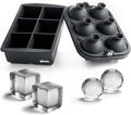 Ice Cube Molds – Large Silicone Ice & Sphere Mold Combo by glacio