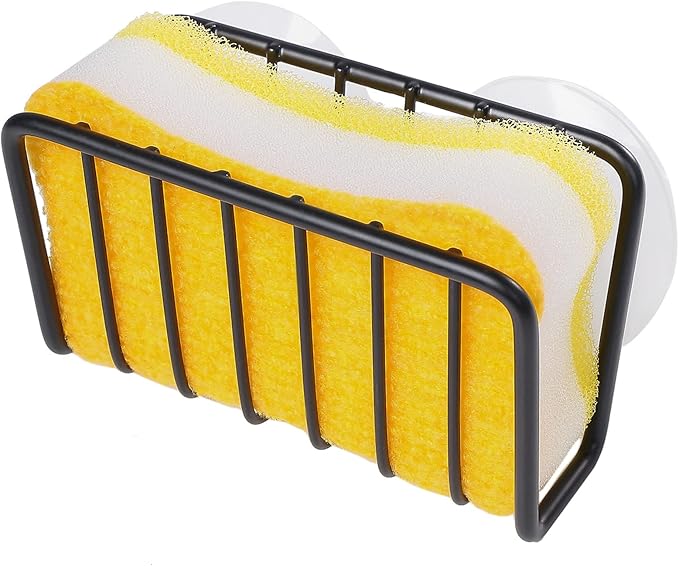 Toplife Sponge Holder for Kitchen Sink, Rust-Proof Suction Cup Sponge Caddy - Image 2