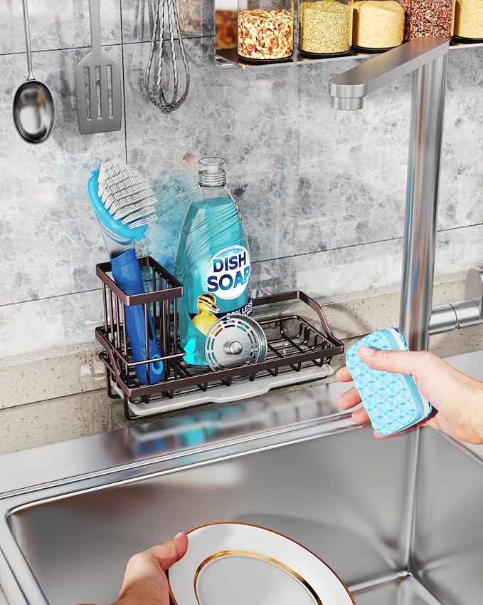 Consumest Sink Caddy Kitchen Organizer, Sponge Holder - Image 7
