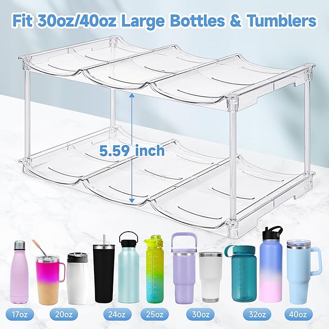Stackable Water Bottle Organizer - Image 2