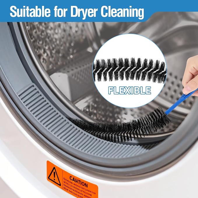 3PCS Drain Brush Set with Refrigerator Coil Cleaning Brush, Bathroom Drains & - Image 5