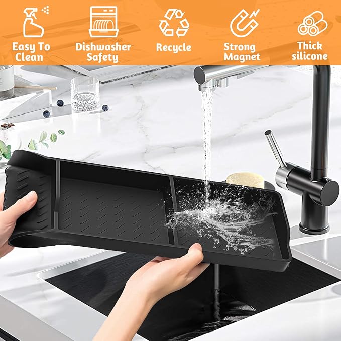 Foeacry 30 Inch Silicone Stove Oven Top Shelf Magnetic - Image 4