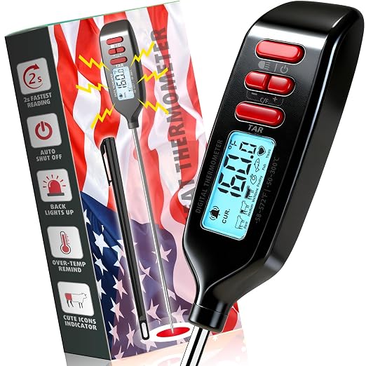 Antonki Meat Thermometer Digital, Smart Instant Read Food Thermometer by Antonki