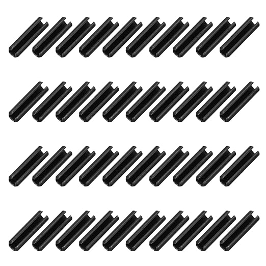 MECCANIXITY 120Pcs Slotted Split Roll Pins 3/25 Inch Dia. 1/2 Inch Length 65Mn by MECCANIXITY