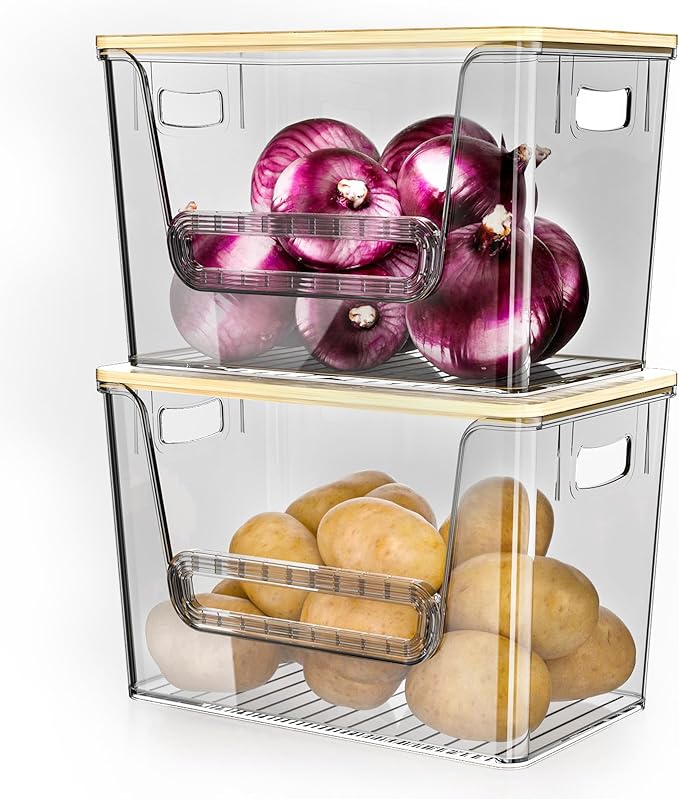Delamu 2 Set Pantry Organizers and Storage, Trash Bag Dispenser by DELAMU