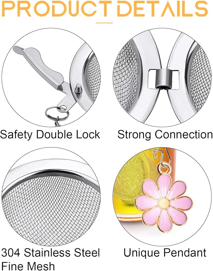 Set of 2 Tea Infuser for Loose Leaf Tea - Image 2