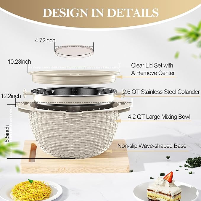 4-1 Colander with Bowl Set - Image 8