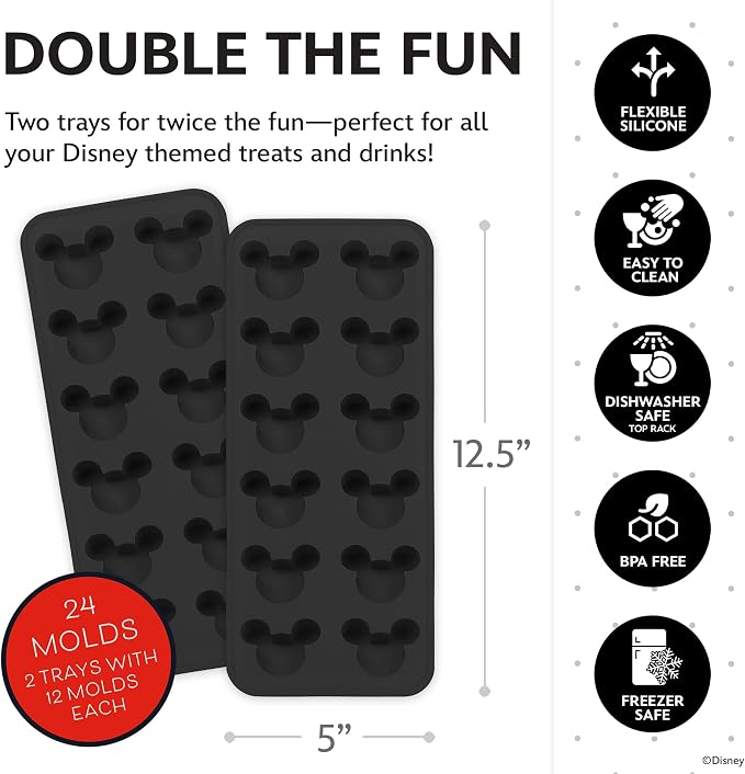 Disney Silicone Ice Cube Tray – 2 Pack Ice Trays - Image 6