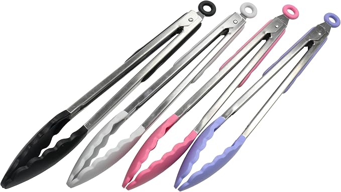 Chef Craft Premium Silicone Cooking Tongs, 12 inch - Image 3