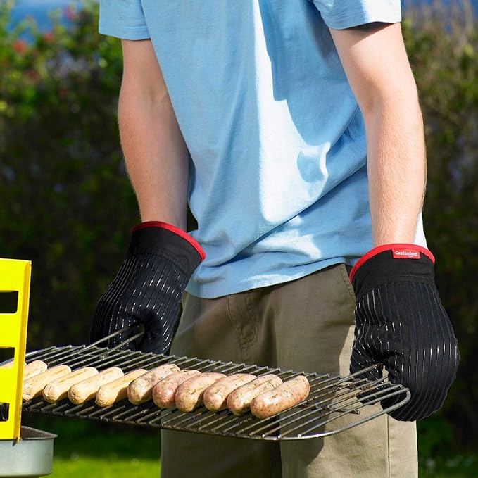 Oven Mitts and Pot Holders Set, Cooking Mitts, Heat Resistant Cooking Mitts and - Image 7