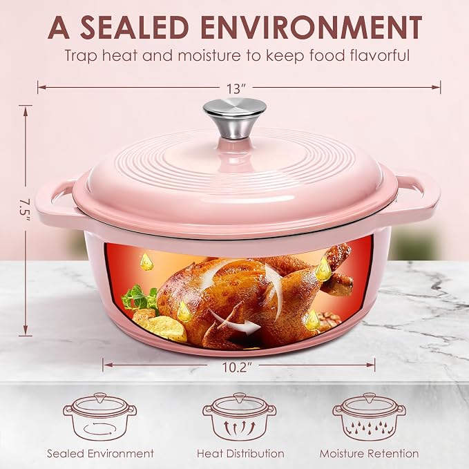 Cast Iron Dutch Oven Pot With Lid - Image 2