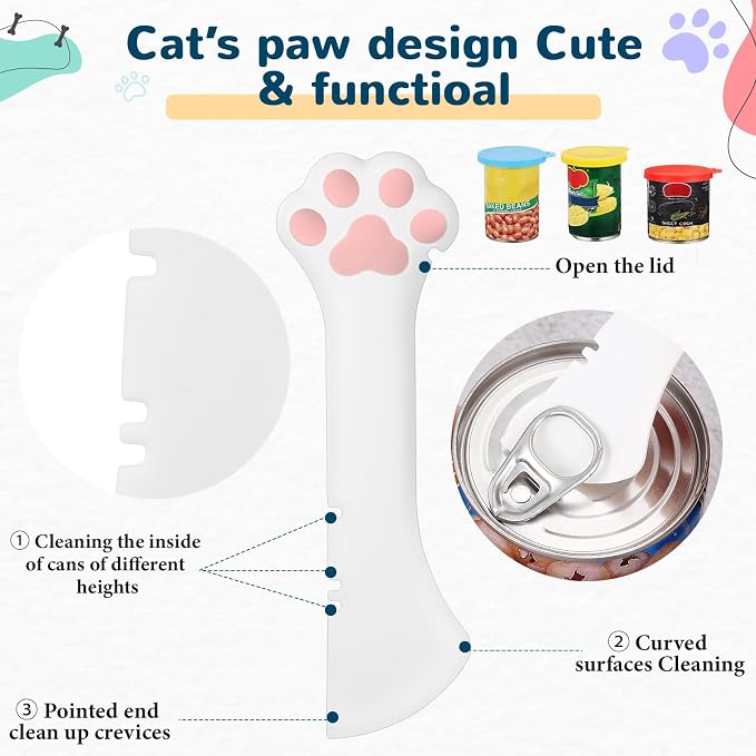 Uiifan Cat Food Lid Cat Food Can Covers Lids 8 Pcs Pet Can Supplies Set 5 - Image 3