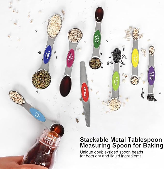 Magnetic Measuring Spoons Set Stainless Steel - Image 5