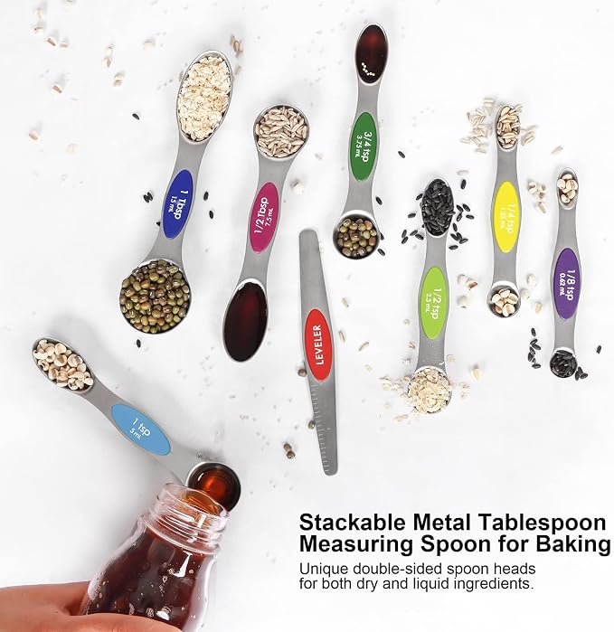 Magnetic Measuring Spoons Set Stainless Steel - Image 5
