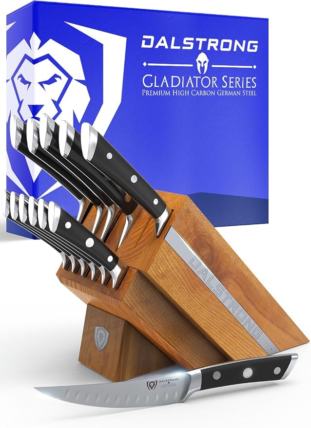 Dalstrong 12-Piece Elite Knife Block Set — German High-Carbon Steel, by Dalstrong