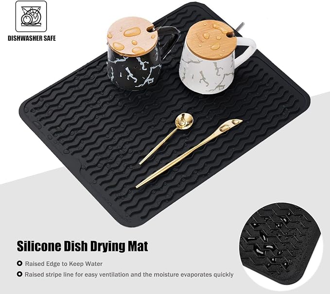 Silicone Dish Drying Mat for Multiple Usage, Easy clean, Eco-friendly, - Image 6