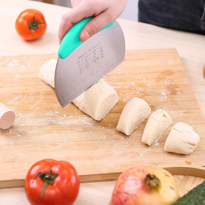 1 pcs Dough Pastry Scraper Chopper/Stainless Steel Dough Scraper Cutter - Image 6