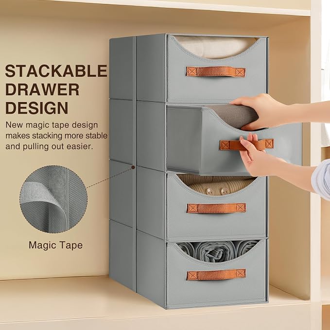 Homsorout Stackable Storage Drawers - Image 4