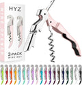 HYZ 2-Pack Wine Opener Waiter Corkscrew, Professional Wine Key by HYZ