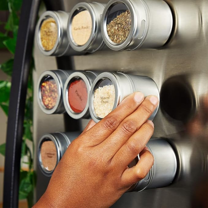 Juvale 20-Pack Magnetic Spice Jars - Image 3