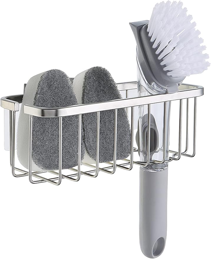 SunnyPoint NeverRust Deluxe Kitchen & Bathroom Sink Sponge Holder Organizer by SunnyPoint