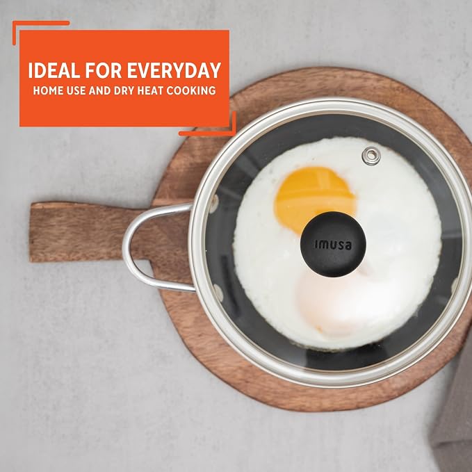 IMUSA Mini Fry Pan 5.8” Nonstick Skillet, Caribbean Red Ceramic Egg Pan - Image 7