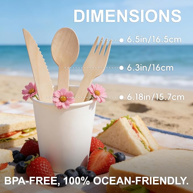 Compostable Wooden Utensils - Image 5