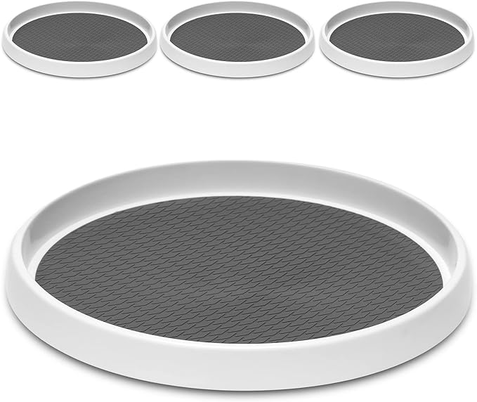 Set of 4, 10 Inch Non-Skid Lazy Susan Organizers - Image 8