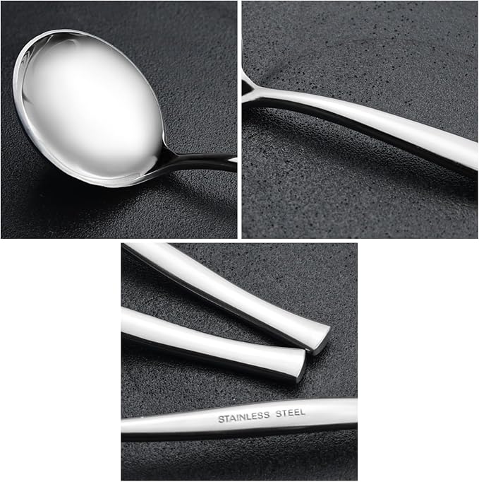 Small Stainless Steel Gravy Soup Ladles, Gravy Ladle Spoon, 8 Pieces - Image 3