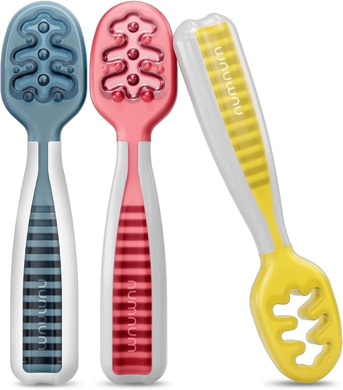 NumNum Baby Spoons Set, Baby Essentials Pre-Spoon GOOtensils by NumNum