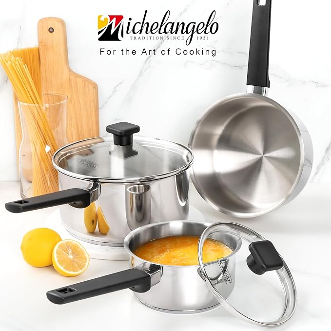 MICHELANGELO Stainless Steel Sauce Pan - Image 7